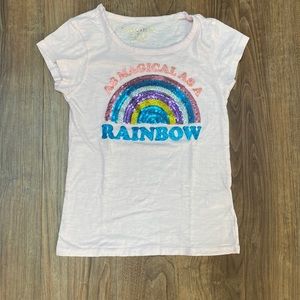 Never worn girls size 7/8 short sleeve t shirt